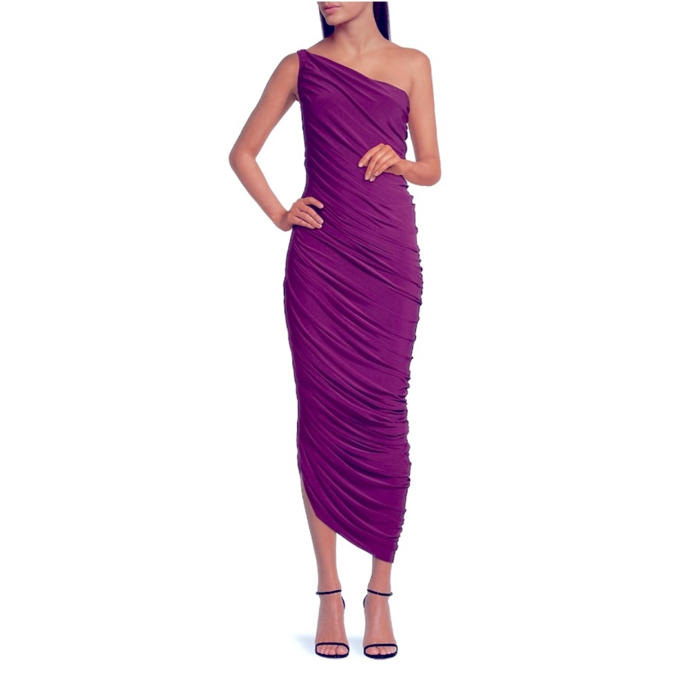 Norma Kamali Diana Gown Rasberry